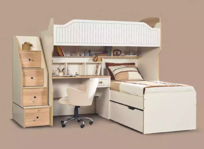 Bunk bed Loft bed Bed Double bunk bed with Desk Two Beds